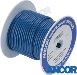 500' Tinned Copper Wire 18 AWG Blue (0,