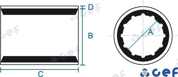 BRASS BEARING 22X1-1/4X3