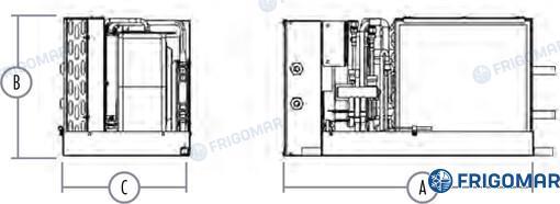 IMPIANTO DI CLIMATIZZAZIONE FRIGOMAR COMPACT 16000 BTU