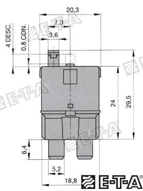 THERMAL FUSIBLE SWITCH 8A