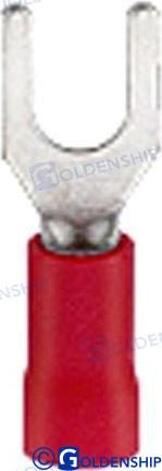 VINYL-INSULATED SPADE TERMINAL RED (PACK