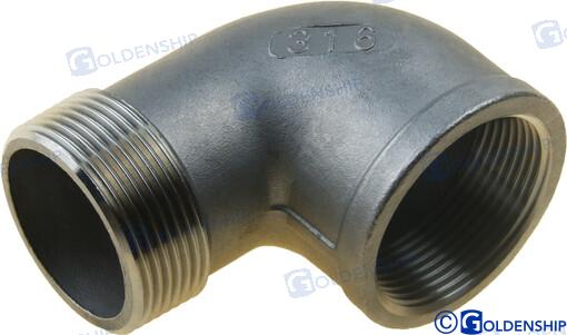 STREET ELBOW 90° BANDED M/F AISI 316 1-1/2