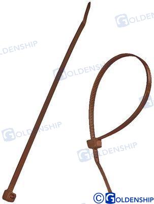 NYLON CABLE TIE 100X2,5 BROWN (PACK 100)