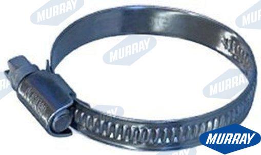 EMBOSSED WORM GEAR HOSE CLAMP 20-32 (PAC