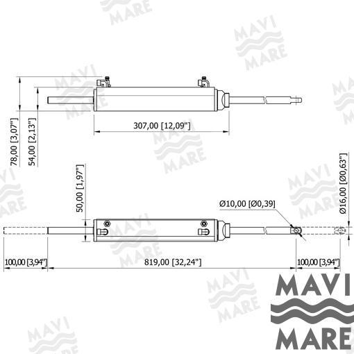 VERIN POUR DIRECTION HYDRAULIQUE GS41054