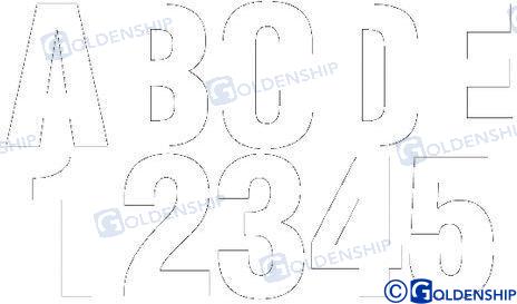 KIT NUMBERS AND LETTERS WHITE