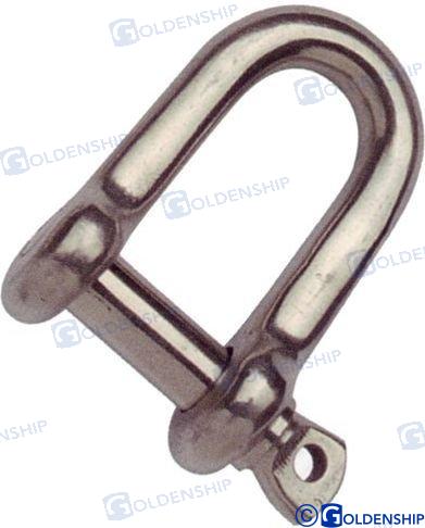 D SHACKLE, SCREW PIN 4MM (PACK 2)