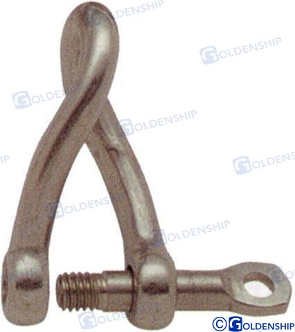 LONG TWIST SHACKLE AISI-316 6MM (PACK 2)