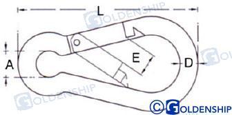SPRING HOOK 11X120MM (PACK 10)