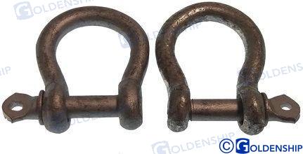 BOW SHACKLE HOT D. GALV. 6MM (PACK 2)