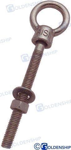 EYE BOLT S. STEEL 10X100