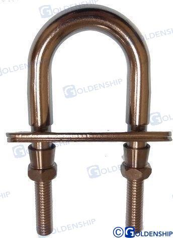 U-BOLT STAINLESS STEEL with lock nuts M10 Ø 12X100mm
