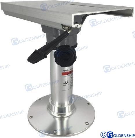 FIXED HEIGHT PEDESTAL W/SWIVEL & SLIDER