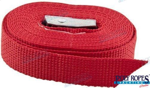 SANGLE POLYPROPYLENE ROUGE 3,5M