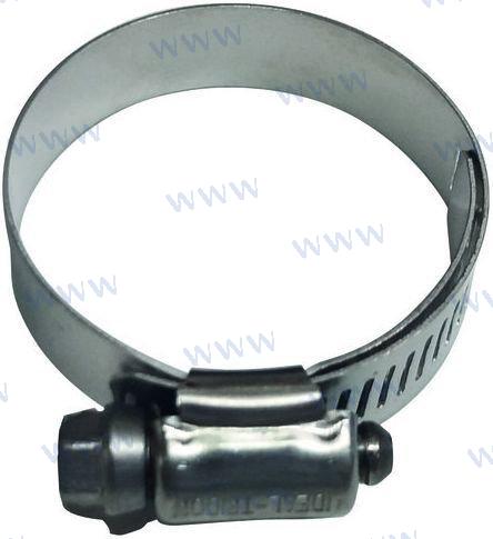 EMBOSSED WORM GEAR HOSE CLAMP 32-50