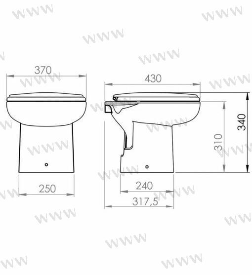 TOILETTE SANIMARIN 31 LUXE 12V