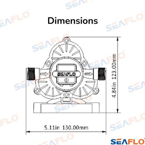 FRESH WATER PUMP 12V 11.5 L/MIN
