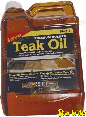 PREMIUM GOLDEN TEAK OIL 1 GAL. (STEP 3)