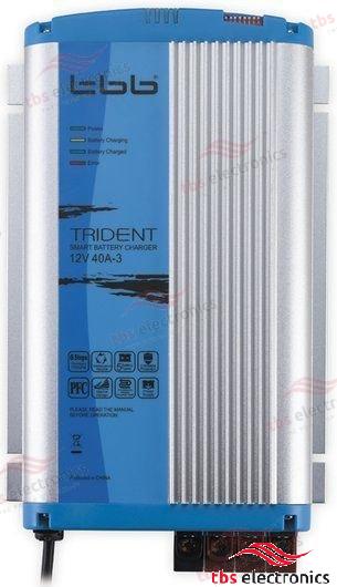 BATTERY CHARGER TRIDENT 24V 12A 3 OUTPUTS