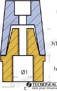 ZINKANODE RADICE KOMPLETT FÜR WELLE 22