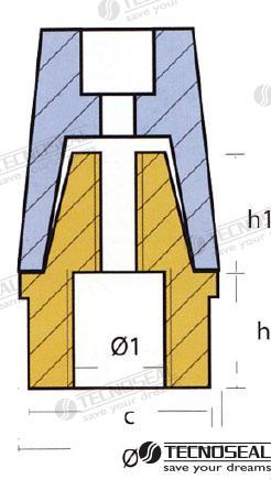 ZINC ANODO RADICE COMPLETO PER ALBERO 30