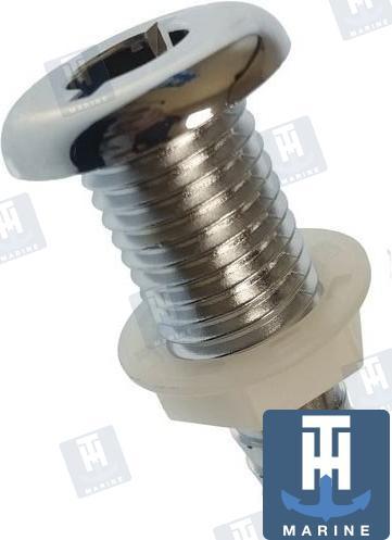 BRITE PLATE THRU-HULL FITTINGS 3/4