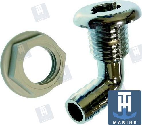 THRU HULL SCUPPER 90° FOR 19 MM. HOSE