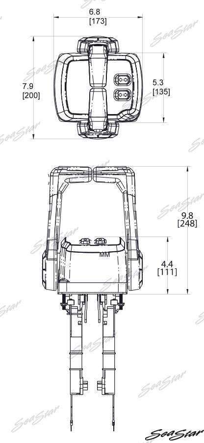 BOÎTIER DE COMMANDE (MOTEUR DOUBLE), NOIR