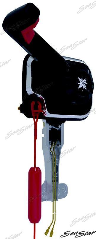 CONTROL UNIT (SINGLE ENGINE), SETIC, BLACK WITH DEAD MAN'S SWITCH