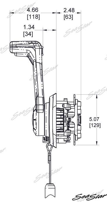 CONTROL UNIT (SINGLE ENGINE), SETIC, BLACK WITH DEAD MAN'S SWITCH